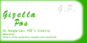 gizella pos business card